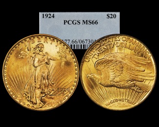1924-$20-pcgs66